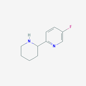 molecular formula C10H13FN2 B2588855 5-Fluoro-2-(piperidin-2-yl)pyridine CAS No. 1270471-87-8