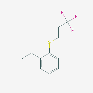 molecular formula C11H13F3S B2588864 3,3,3-Trifluoropropyl 2-ethylphenyl sulfide CAS No. 1713163-06-4