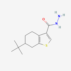 molecular formula C13H20N2OS B2588891 6-Tert-butyl-4,5,6,7-tetrahydro-1-benzothiophene-3-carbohydrazide CAS No. 438225-96-8