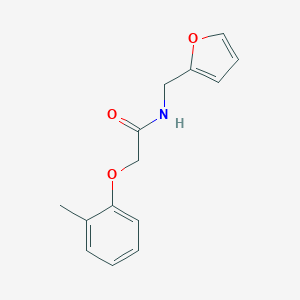 molecular formula C14H15NO3 B258896 N-Furan-2-ylmethyl-2-o-tolyloxy-acetamide 