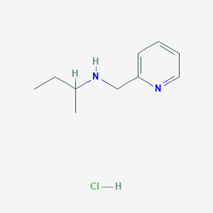 molecular formula C10H17ClN2 B2588960 N-(2-Pyridinylmethyl)-2-butanamine hydrochloride CAS No. 1049713-10-1; 58669-31-1