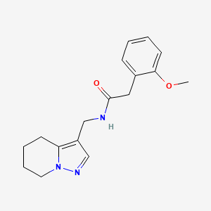 molecular formula C17H21N3O2 B2588983 2-(2-methoxyphenyl)-N-((4,5,6,7-tetrahydropyrazolo[1,5-a]pyridin-3-yl)methyl)acetamide CAS No. 2034337-23-8
