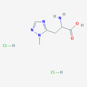 2-Amino-3-(2-methyl-1,2,4-triazol-3-yl)propanoic acid;dihydrochloride