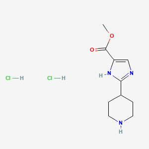 Methyl 2-piperidin-4-yl-1H-imidazole-5-carboxylate;dihydrochloride