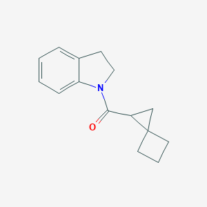 molecular formula C15H17NO B258901 1-(Spiro[2.3]hex-1-ylcarbonyl)indoline 
