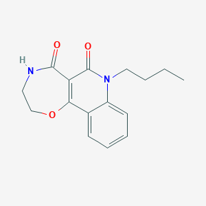 7-butyl-3,4-dihydro-2H-[1,4]oxazepino[6,7-c]quinoline-5,6-dione