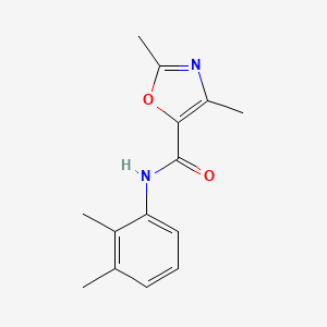 molecular formula C14H16N2O2 B2589032 N-(2,3-二甲苯基)-2,4-二甲基-1,3-噁唑-5-甲酰胺 CAS No. 847399-91-1