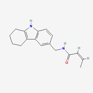 molecular formula C17H20N2O B2589034 (Z)-N-((2,3,4,9-四氢-1H-咔唑-6-基)甲基)丁-2-烯酰胺 CAS No. 852138-72-8