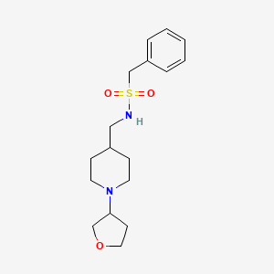 1-phenyl-N-((1-(tetrahydrofuran-3-yl)piperidin-4-yl)methyl)methanesulfonamide