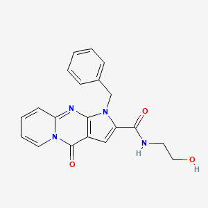 1-benzyl-N-(2-hydroxyethyl)-4-oxo-1,4-dihydropyrido[1,2-a]pyrrolo[2,3-d]pyrimidine-2-carboxamide