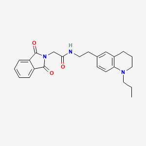 molecular formula C24H27N3O3 B2589058 2-(1,3-dioxoisoindolin-2-yl)-N-(2-(1-propyl-1,2,3,4-tetrahydroquinolin-6-yl)ethyl)acetamide CAS No. 955528-21-9