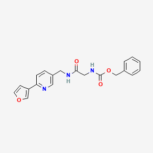 molecular formula C20H19N3O4 B2589067 Benzyl (2-(((6-(furan-3-yl)pyridin-3-yl)methyl)amino)-2-oxoethyl)carbamate CAS No. 2034387-71-6