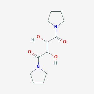 molecular formula C12H20N2O4 B2589070 2,3-Dihydroxy-1,4-dipyrrolidin-1-ylbutane-1,4-dione CAS No. 256413-09-9