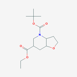 B2589081 4-tert-butyl 6-ethyl hexahydrofuro[3,2-b]pyridine-4,6(2H)-dicarboxylate CAS No. 1887224-48-7