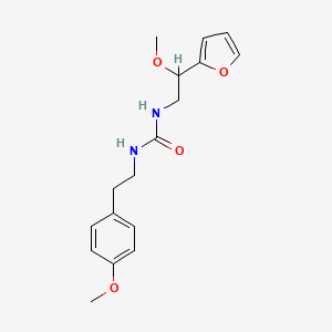 molecular formula C17H22N2O4 B2589092 1-(2-(呋喃-2-基)-2-甲氧基乙基)-3-(4-甲氧基苯乙基)脲 CAS No. 1798486-86-8