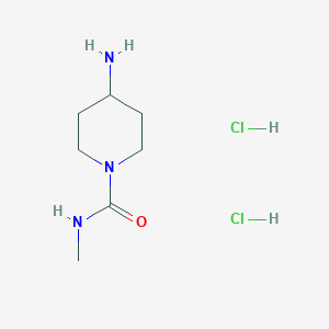 4-Amino-N-methylpiperidine-1-carboxamide;dihydrochloride