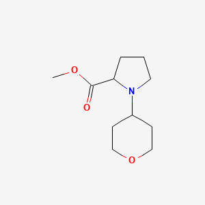 molecular formula C11H19NO3 B2589111 Methyl 1-(oxan-4-yl)pyrrolidine-2-carboxylate CAS No. 1485737-39-0