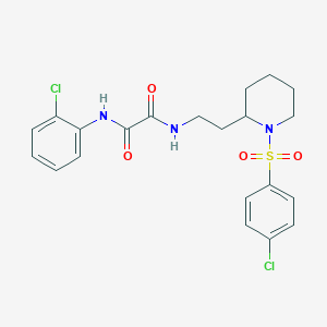 N-{2-[1-(4-chlorobenzenesulfonyl)piperidin-2-yl]ethyl}-N'-(2-chlorophenyl)ethanediamide