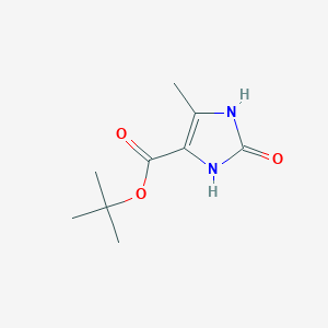molecular formula C9H14N2O3 B2589136 tert-butyl 5-methyl-2-oxo-2,3-dihydro-1H-imidazole-4-carboxylate CAS No. 87214-68-4