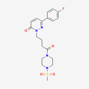 6-(4-fluorophenyl)-2-(4-(4-(methylsulfonyl)piperazin-1-yl)-4-oxobutyl)pyridazin-3(2H)-one