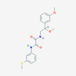 molecular formula C19H22N2O4S B2589147 N1-(2-methoxy-2-(3-methoxyphenyl)ethyl)-N2-(3-(methylthio)phenyl)oxalamide CAS No. 1797281-73-2