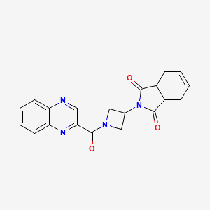 2-(1-(quinoxaline-2-carbonyl)azetidin-3-yl)-3a,4,7,7a-tetrahydro-1H-isoindole-1,3(2H)-dione