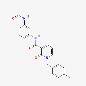 N-(3-acetamidophenyl)-1-(4-methylbenzyl)-2-oxo-1,2-dihydropyridine-3-carboxamide