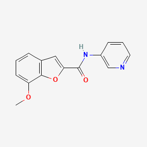 molecular formula C15H12N2O3 B2589177 7-methoxy-N-(pyridin-3-yl)benzofuran-2-carboxamide CAS No. 29046-31-9