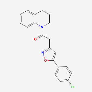 2-(5-(4-chlorophenyl)isoxazol-3-yl)-1-(3,4-dihydroquinolin-1(2H)-yl)ethanone