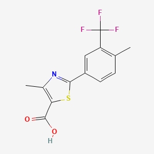 4-Methyl-2-(4-methyl-3-(trifluoromethyl)phenyl)thiazole-5-carboxylic acid