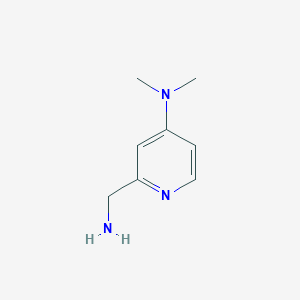 molecular formula C8H13N3 B2589185 2-(Aminomethyl)-N,N-dimethylpyridin-4-amine CAS No. 500716-28-9