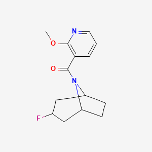 (3-Fluoro-8-azabicyclo[3.2.1]octan-8-yl)-(2-methoxypyridin-3-yl)methanone