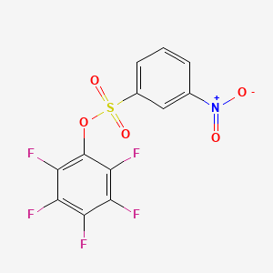 molecular formula C12H4F5NO5S B2589198 2,3,4,5,6-Pentafluorophenyl 3-nitrobenzenesulfonate CAS No. 663175-93-7