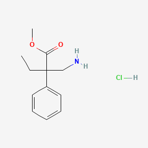 Methyl 2-(aminomethyl)-2-phenylbutanoate hydrochloride