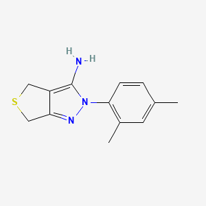 molecular formula C13H15N3S B2589210 2-(2,4-二甲苯基)-2,6-二氢-4H-噻吩并[3,4-c]吡唑-3-胺 CAS No. 887200-91-1