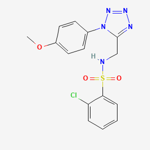 2-chloro-N-((1-(4-methoxyphenyl)-1H-tetrazol-5-yl)methyl)benzenesulfonamide