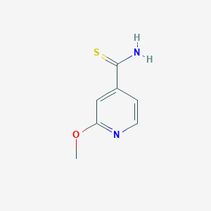molecular formula C7H8N2OS B2589213 2-Methoxypyridine-4-carbothioamide CAS No. 929972-07-6