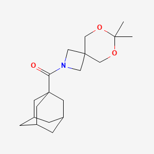 molecular formula C19H29NO3 B2589223 (1s,3s)-Adamantan-1-yl(7,7-dimethyl-6,8-dioxa-2-azaspiro[3.5]nonan-2-yl)methanone CAS No. 1396808-64-2