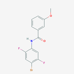 N-(4-bromo-2,5-difluorophenyl)-3-methoxybenzamide