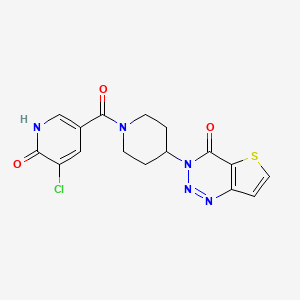 3-(1-(5-chloro-6-hydroxynicotinoyl)piperidin-4-yl)thieno[3,2-d][1,2,3]triazin-4(3H)-one