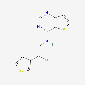 N-(2-Methoxy-2-thiophen-3-ylethyl)thieno[3,2-d]pyrimidin-4-amine