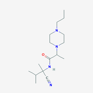 N-(1-cyano-1,2-dimethylpropyl)-2-(4-propylpiperazin-1-yl)propanamide
