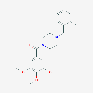 [4-(2-Methyl-benzyl)-piperazin-1-yl]-(3,4,5-trimethoxy-phenyl)-methanone