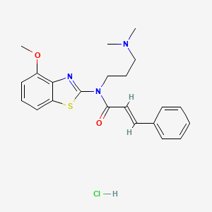 N-(3-(dimethylamino)propyl)-N-(4-methoxybenzo[d]thiazol-2-yl)cinnamamide hydrochloride