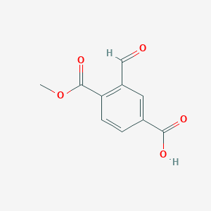 molecular formula C10H8O5 B2589280 3-甲酰基-4-(甲氧羰基)苯甲酸 CAS No. 2248406-82-6