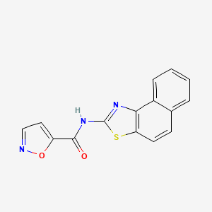 N-(naphtho[1,2-d]thiazol-2-yl)isoxazole-5-carboxamide
