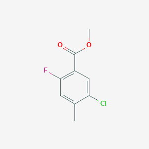 molecular formula C9H8ClFO2 B2589286 Methyl 5-chloro-2-fluoro-4-methylbenzoate CAS No. 1355070-62-0