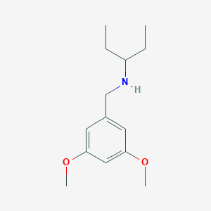 molecular formula C14H23NO2 B258929 N-(3,5-dimethoxybenzyl)pentan-3-amine 