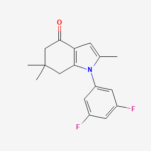 1-(3,5-Difluorophenyl)-2,6,6-trimethyl-5,6,7-trihydroindol-4-one