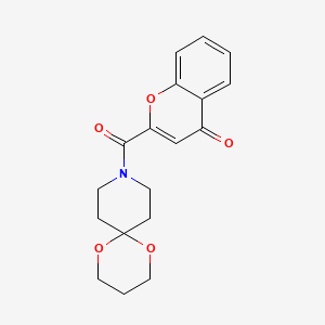 2-(1,5-dioxa-9-azaspiro[5.5]undecane-9-carbonyl)-4H-chromen-4-one